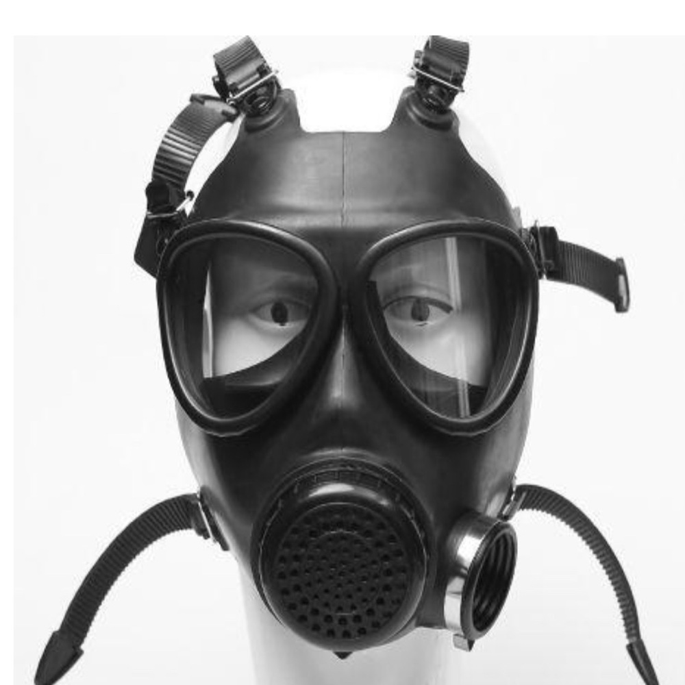 Black Tactical Gas Mask